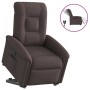 Sillón eléctrico reclinable elevable de tela marrón oscuro en Sillones | Comprar online en Foru.es