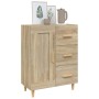 Aparador de madera contrachapada roble Sonoma 69,5x34x90 cm de vidaXL, Aparadores - Ref: Foro24-812225, Precio: 105,40 €, Des...