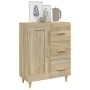 Aparador de madera contrachapada roble Sonoma 69,5x34x90 cm de vidaXL, Aparadores - Ref: Foro24-812225, Precio: 103,82 €, Des...