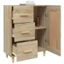 Aparador de madera contrachapada roble Sonoma 69,5x34x90 cm de vidaXL, Aparadores - Ref: Foro24-812225, Precio: 103,82 €, Des...