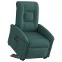 Sillón eléctrico reclinable elevable de tela verde oscuro en Sillones | Comprar online en Foru.es
