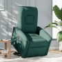 Sillón eléctrico reclinable elevable de tela verde oscuro en Sillones | Comprar online en Foru.es
