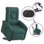 Sillón eléctrico reclinable elevable de tela verde oscuro en Sillones | Comprar online en Foru.es