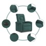 Sillón eléctrico reclinable elevable de tela verde oscuro en Sillones | Comprar online en Foru.es