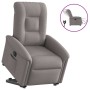 Sillón eléctrico reclinable elevable de tela gris taupe en Sillones | Comprar online en Foru.es