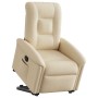 Sillón eléctrico reclinable elevable de tela color crema en Sillones | Comprar online en Foru.es