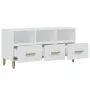 Mueble para TV madera contrachapada blanco 102x36x50 cm de vidaXL, Muebles TV - Ref: Foro24-812600, Precio: 71,20 €, Descuent...
