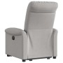 Sillón eléctrico reclinable elevable de tela gris nube en Sillones | Comprar online en Foru.es