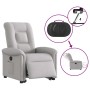 Sillón eléctrico reclinable elevable de tela gris nube en Sillones | Comprar online en Foru.es