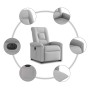 Sillón eléctrico reclinable elevable de tela gris nube en Sillones | Comprar online en Foru.es