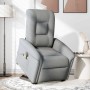 Sillón de masaje eléctrico reclinable elevable tela gris claro en Sillones | Comprar online en Foru.es