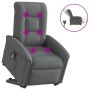 Sillón de masaje eléctrico reclinable elevable tela gris oscuro en Sillones | Comprar online en Foru.es