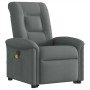 Sillón de masaje eléctrico reclinable elevable tela gris oscuro en Sillones | Comprar online en Foru.es