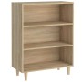 Aparador de madera contrachapada roble Sonoma 69,5x32,5x90 cm de vidaXL, Aparadores - Ref: Foro24-812243, Precio: 59,75 €, De...