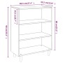 Aparador de madera contrachapada roble Sonoma 69,5x32,5x90 cm de vidaXL, Aparadores - Ref: Foro24-812243, Precio: 59,75 €, De...