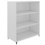 Aparador madera contrachapada blanco brillante 69,5x32,5x90 cm de vidaXL, Aparadores - Ref: Foro24-812255, Precio: 65,81 €, D...