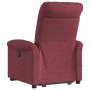Sillón de masaje eléctrico reclinable elevable tela rojo tinto en Sillones | Comprar online en Foru.es