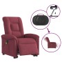 Sillón de masaje eléctrico reclinable elevable tela rojo tinto en Sillones | Comprar online en Foru.es