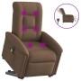 Sillón de masaje eléctrico reclinable elevable tela marrón en Sillones | Comprar online en Foru.es