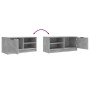 Mueble de TV madera contrachapada gris hormigón 80x35x36,5 cm de vidaXL, Muebles TV - Ref: Foro24-811474, Precio: 47,35 €, De...