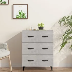 Betongraues Sideboard aus Holzwerkstoff, 69,5 x 34 x 90 cm von vidaXL, Sideboards - Ref: Foro24-812163, Preis: 83,30 €, Rabat...