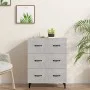 Concrete gray engineered wood sideboard 69.5x34x90 cm by vidaXL, Sideboards - Ref: Foro24-812163, Price: 83,30 €, Discount: %