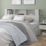 Mueble cabecero gris hormigón 200x18,5x104,5 cm de vidaXL, Cabeceros y pies de cama - Ref: Foro24-811956, Precio: 87,34 €, De...