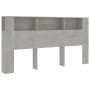 Mueble cabecero gris hormigón 200x18,5x104,5 cm de vidaXL, Cabeceros y pies de cama - Ref: Foro24-811956, Precio: 87,34 €, De...