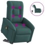 Sillón masaje eléctrico reclinable elevable tela verde oscuro en Sillones | Comprar online en Foru.es