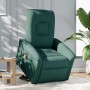 Sillón masaje eléctrico reclinable elevable tela verde oscuro en Sillones | Comprar online en Foru.es