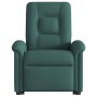 Sillón masaje eléctrico reclinable elevable tela verde oscuro en Sillones | Comprar online en Foru.es