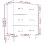 Concrete gray engineered wood sideboard 69.5x34x90 cm by vidaXL, Sideboards - Ref: Foro24-812163, Price: 83,30 €, Discount: %