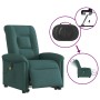 Sillón masaje eléctrico reclinable elevable tela verde oscuro en Sillones | Comprar online en Foru.es