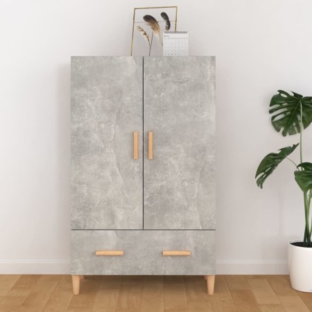 Aparador de madera contrachapada gris hormigón 70x31x115 cm de vidaXL, Aparadores - Ref: Foro24-812532, Precio: 87,27 €, Desc...