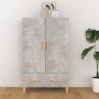 Aparador de madera contrachapada gris hormigón 70x31x115 cm de vidaXL, Aparadores - Ref: Foro24-812532, Precio: 87,27 €, Desc...