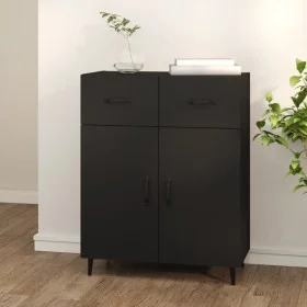 Black engineered wood sideboard 69.5x34x90 cm by vidaXL, Sideboards - Ref: Foro24-812196, Price: 87,60 €, Discount: %