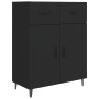 Aparador de madera de ingeniería negro 69,5x34x90 cm de vidaXL, Aparadores - Ref: Foro24-812196, Precio: 88,55 €, Descuento: %