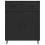 Aparador de madera de ingeniería negro 69,5x34x90 cm de vidaXL, Aparadores - Ref: Foro24-812196, Precio: 88,55 €, Descuento: %