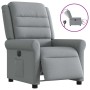 Sillón reclinable eléctrico tela gris claro en Sillones | Comprar online en Foru.es