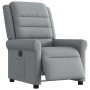 Sillón reclinable eléctrico tela gris claro en Sillones | Comprar online en Foru.es