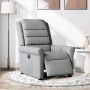 Sillón reclinable eléctrico tela gris claro en Sillones | Comprar online en Foru.es