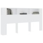 Mueble cabecero blanco 200x18,5x104,5 cm de vidaXL, Cabeceros y pies de cama - Ref: Foro24-811952, Precio: 85,34 €, Descuento: %