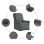 Sillón reclinable eléctrico de tela gris oscuro en Sillones | Comprar online en Foru.es