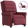 Sillón reclinable eléctrico tela rojo tinto en Sillones | Comprar online en Foru.es