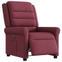 Sillón reclinable eléctrico tela rojo tinto en Sillones | Comprar online en Foru.es