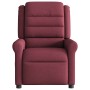 Sillón reclinable eléctrico tela rojo tinto en Sillones | Comprar online en Foru.es