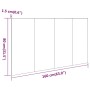 Cabecero de cama madera contrachapada blanco 160x1,5x80 cm de vidaXL, Cabeceros y pies de cama - Ref: Foro24-811034, Precio: ...