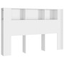 Mueble cabecero blanco brillante 160x18,5x104,5 cm de vidaXL, Cabeceros y pies de cama - Ref: Foro24-811940, Precio: 75,75 €,...