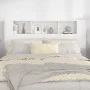 Mueble cabecero blanco brillante 160x18,5x104,5 cm de vidaXL, Cabeceros y pies de cama - Ref: Foro24-811940, Precio: 68,28 €,...