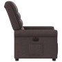 Sillón reclinable eléctrico tela marrón oscuro en Sillones | Comprar online en Foru.es